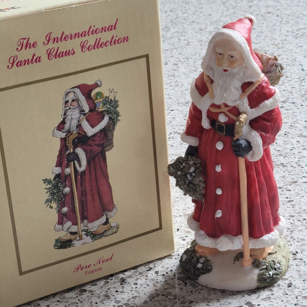 VTG 1993 International Santa Claus Collection Pere Noel France Figurine 4.75in